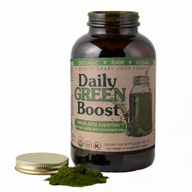Bouteille en verre ambré de Daily Green support 8oz avec étiquette