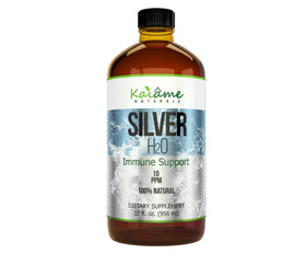 Bouteille en verre de 32 oz d'argent colloïdal 10 PPM de Naturally Sourced