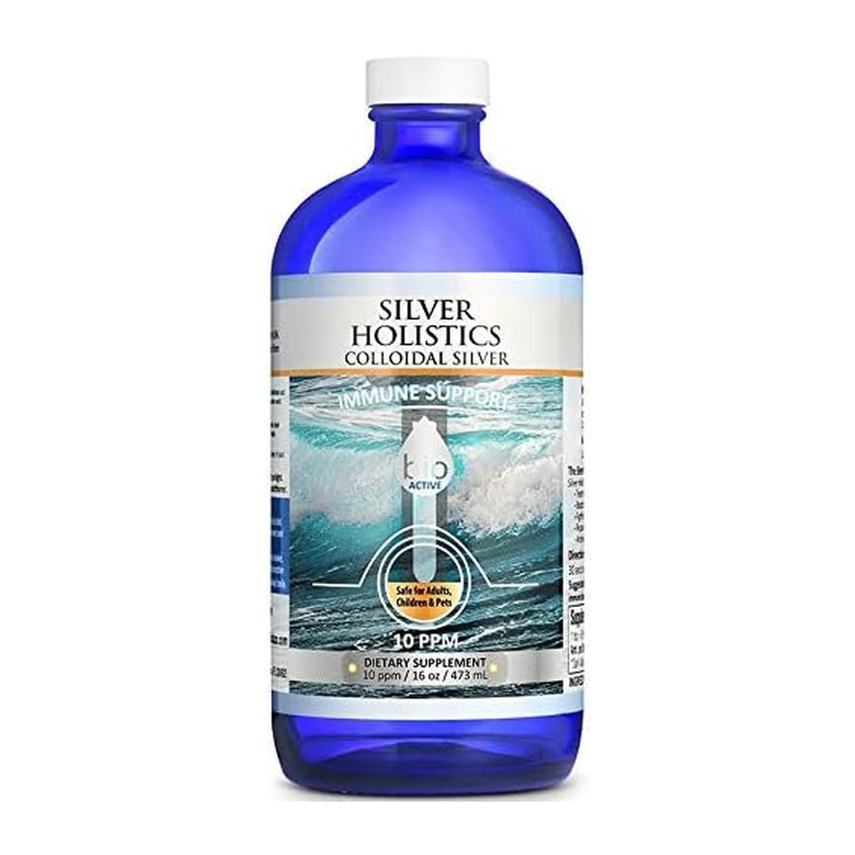 Bouteille en verre de Colloidal Silver 10 PPM 480 ml de SILVER HOLISTICS