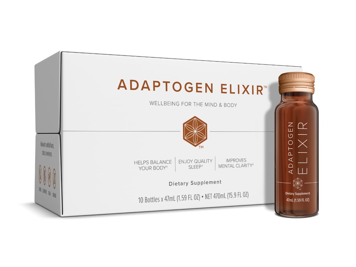 Bouteille en verre de l'Adaptogen Elixir Isagenix, 47 ml