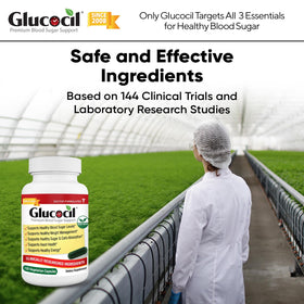 Bouteille Glucocil avec un cadre de vie sain