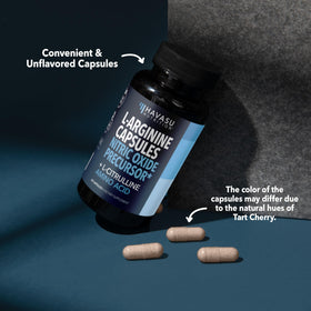 Bouteille HAVASU NUTRITION L-Arginine et L-Citrulline sur une table