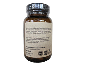 Bouteille ISHA Curcuma 990 mg avec étiquette claire