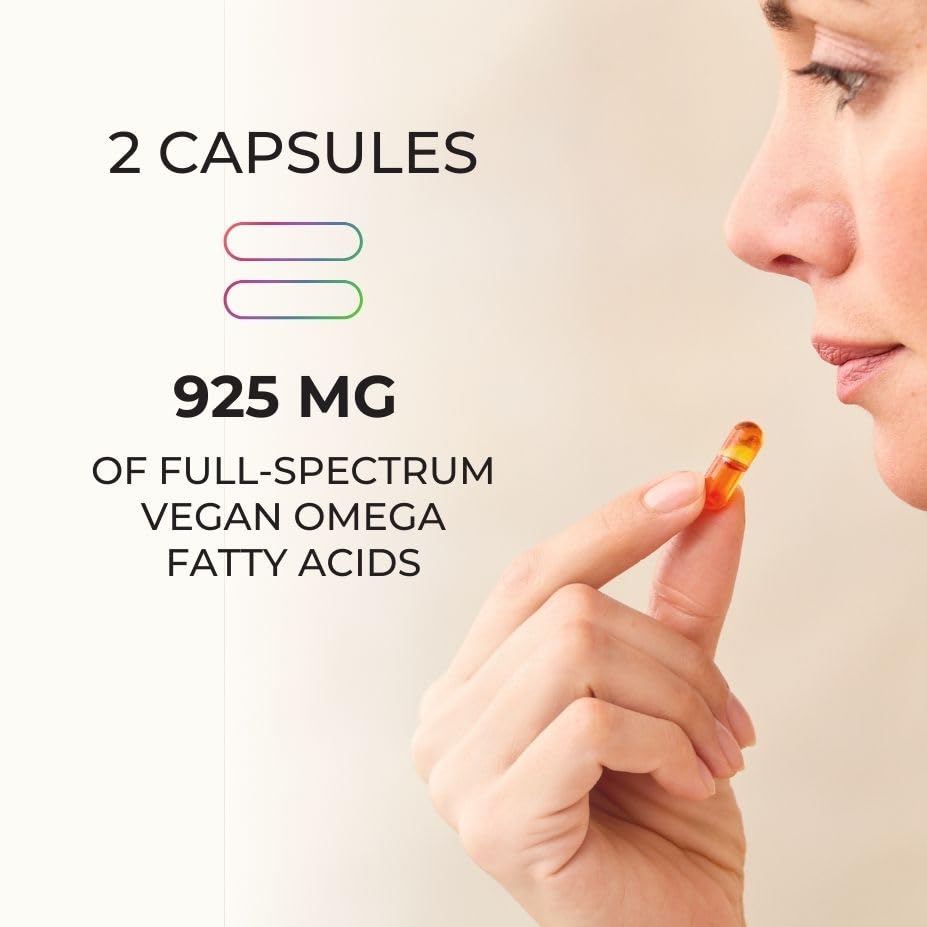 Bouteille Juice Plus+ Omega Blend avec étiquette détaillée