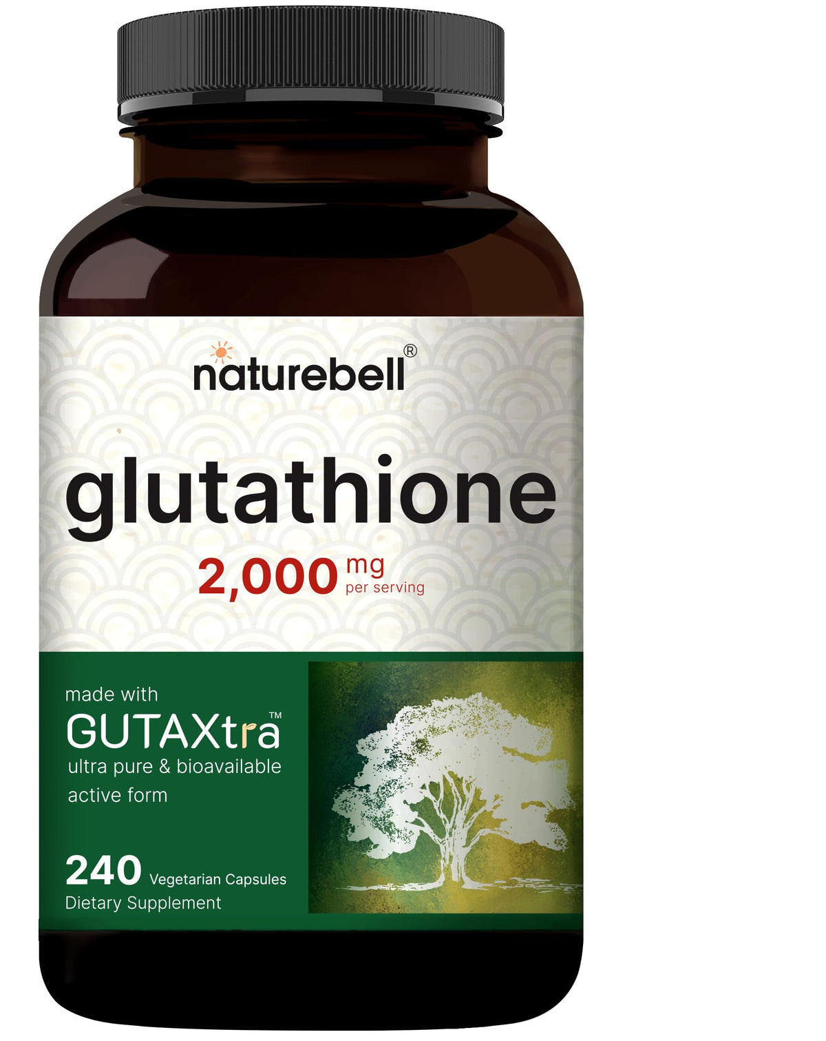 Bouteille NatureBell Glutathione 2000mg vue de face