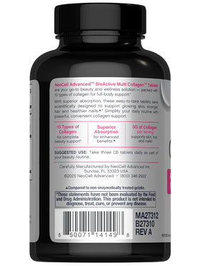 Bouteille NeoCell Advanced avec étiquette visible