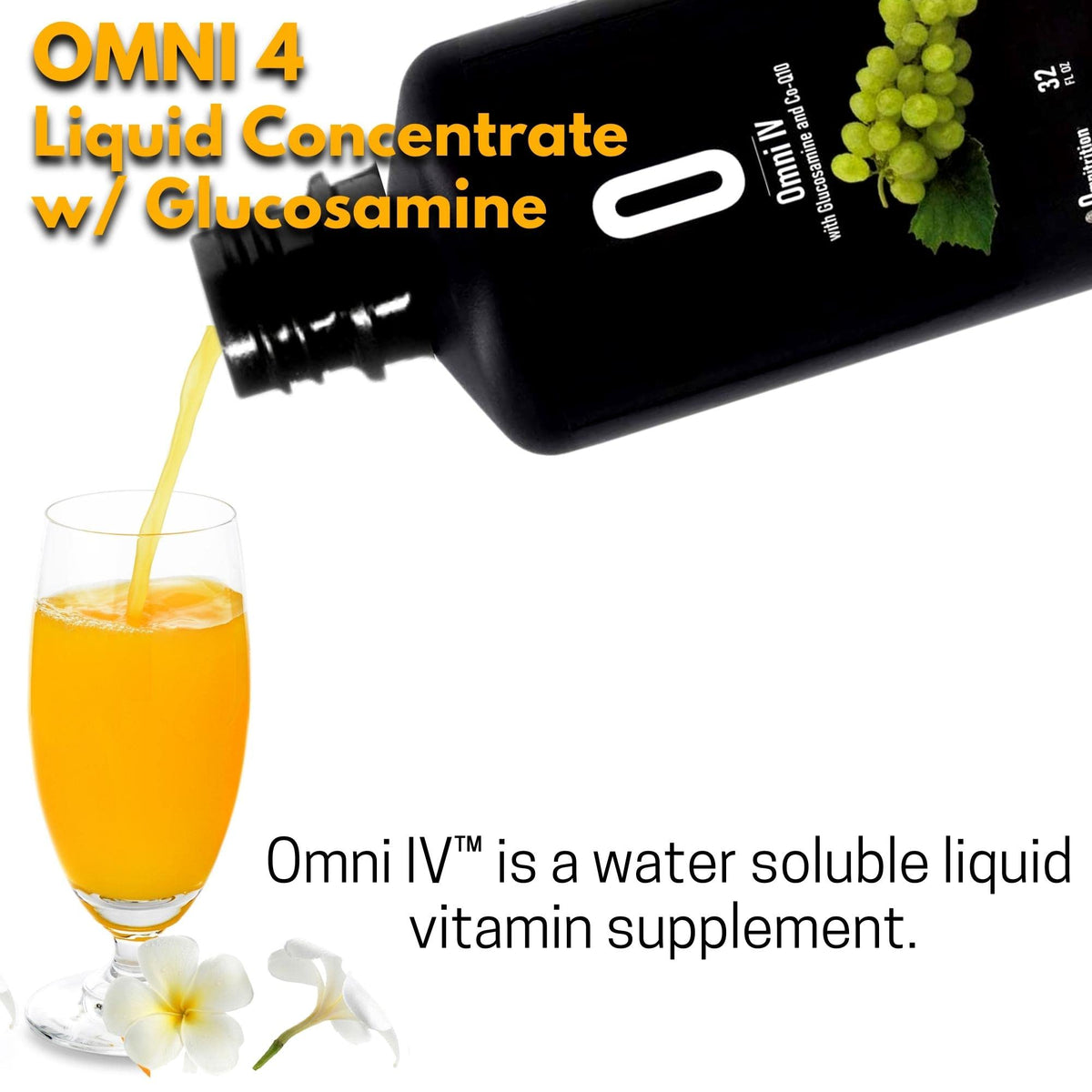 Bouteille Omni IV Liquid Vitamin 32 fl oz avec étiquette