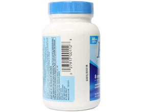 Bouteille PB8 Probiotic avec capsules sur fond blanc