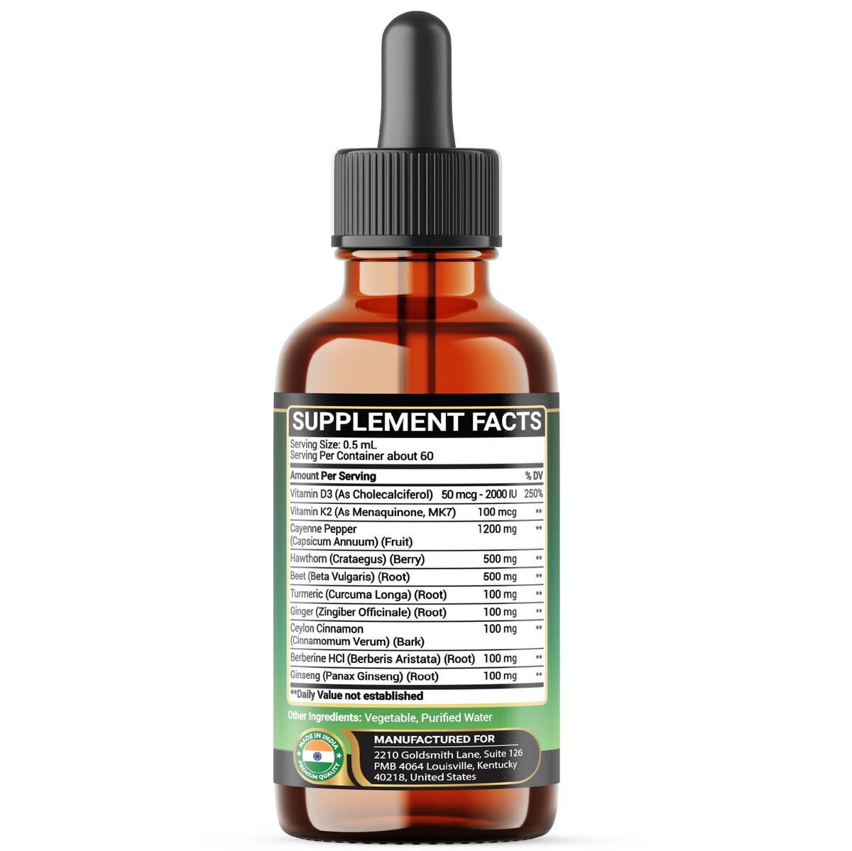Bouteille Penhoment sur une table avec des herbes et épices