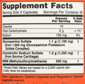 Bouteille recyclable de NOW Foods Glucosamine & Chondroitin