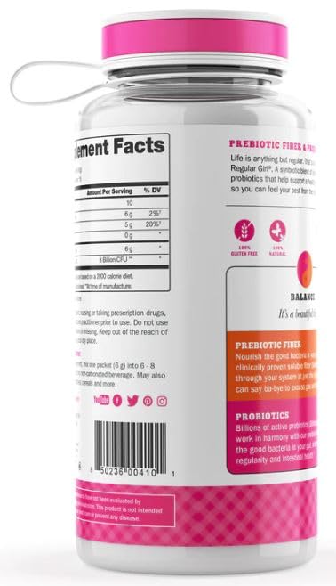 Bouteille réutilisable BPA-free du kit Regular Girl