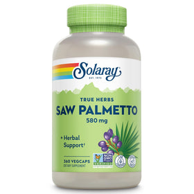 Bouteille SOLARAY Baies de Saw Palmetto 580 mg 360 VegCaps vue de face
