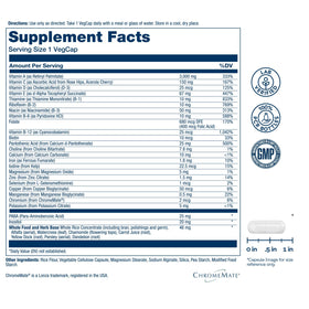 Bouteille SOLARAY Multivitamines avec étiquette visible