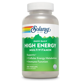 Bouteille SOLARAY Multivitamines Énergétiques 180 VegCaps vue de face