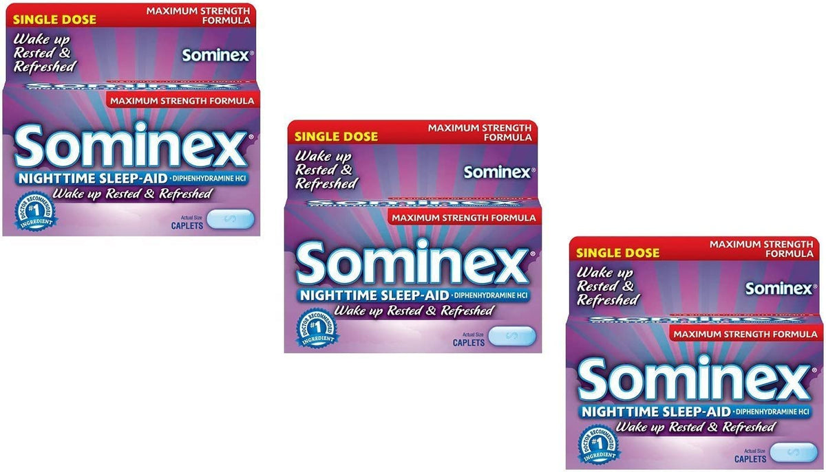 Bouteille Sominex contenant 16 comprimés de sommeil