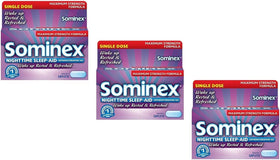 Bouteille Sominex contenant 16 comprimés de sommeil