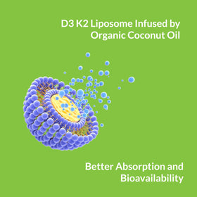 Bouteille UpNourish de 180 mini softgels de vitamine D3 K2