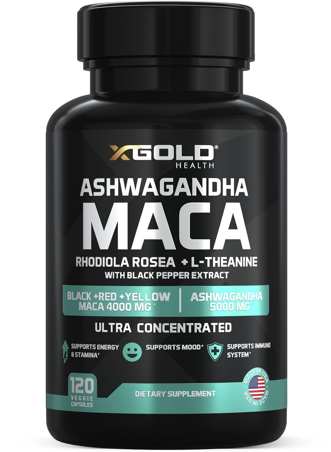 Bouteille X Gold Health complément alimentaire 120 capsules vue de face