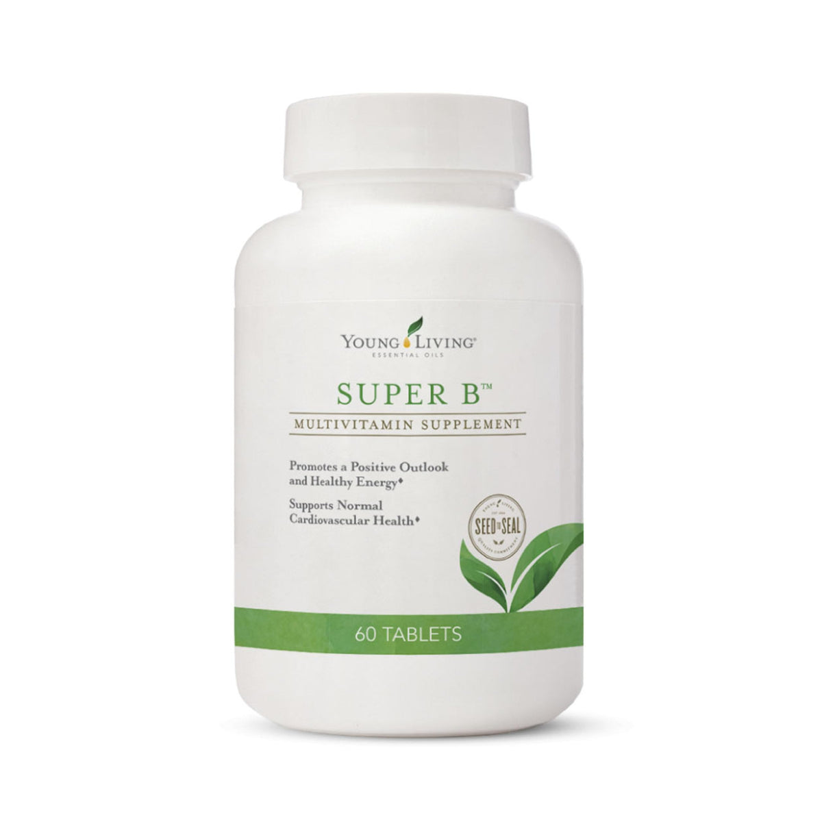 Bouteille Young Living Super B Tablettes 60 Comprimés vue de face