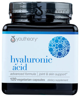 Bouteille Youtheory Acide Hyaluronique avec capsules à l'intérieur