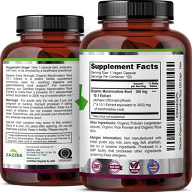 Bouteille Zazzee Extrait de Racine de Guimauve avec dosage