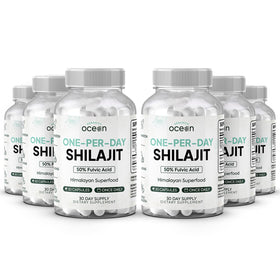 Bouteilles de Shilajit Organics Ocean en capsules, 6 unités