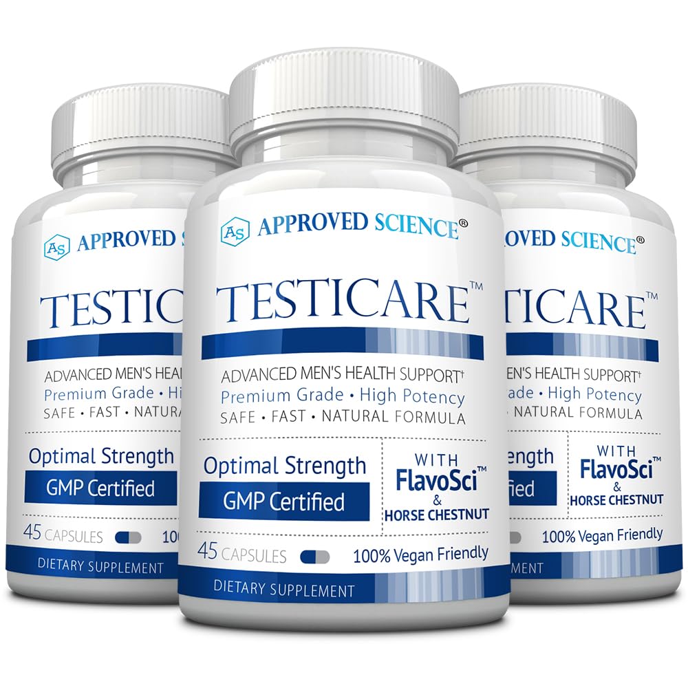 Bouteilles de TestiCare d'Approved Science avec 135 capsules