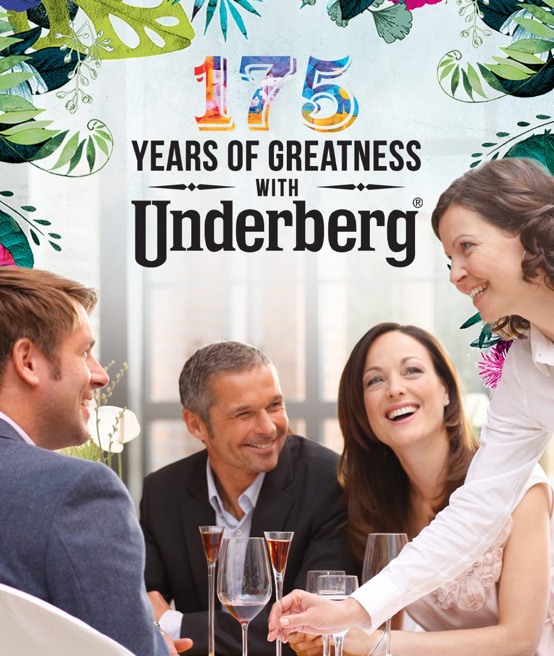 Bouteilles de Underberg Bitters disposées sur une table
