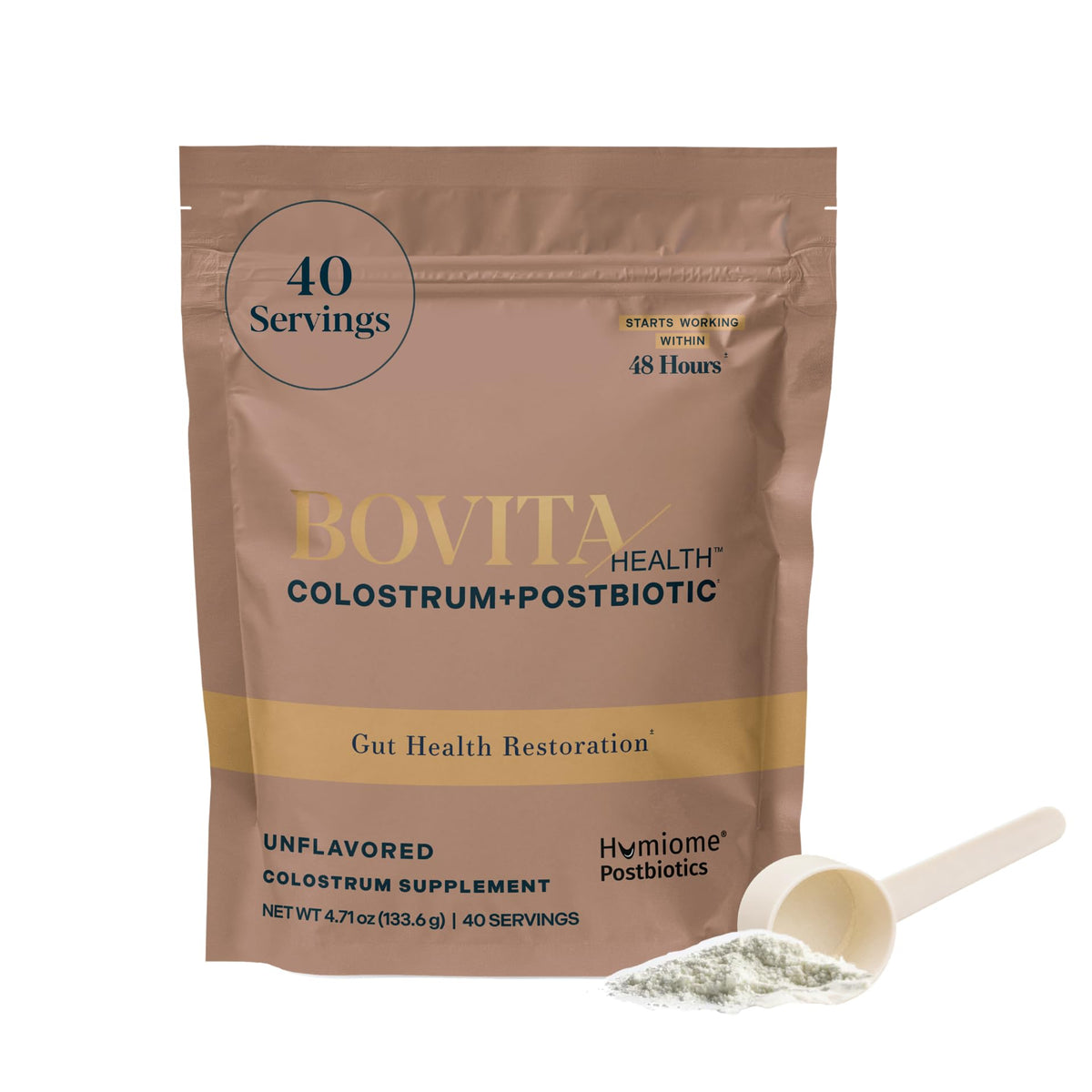 Bovita Health Complément Alimentaire en Poudre Colostrum + Postbiotique 200g vue de face