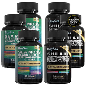 Boysea Bundle de Shilajit et Mousses Marines - vue de face