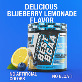 BPI Sports BCAA en Poudre, emballage avec informations nutritionnelles