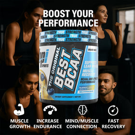 BPI Sports BCAA en Poudre, mélange dans un verre d'eau