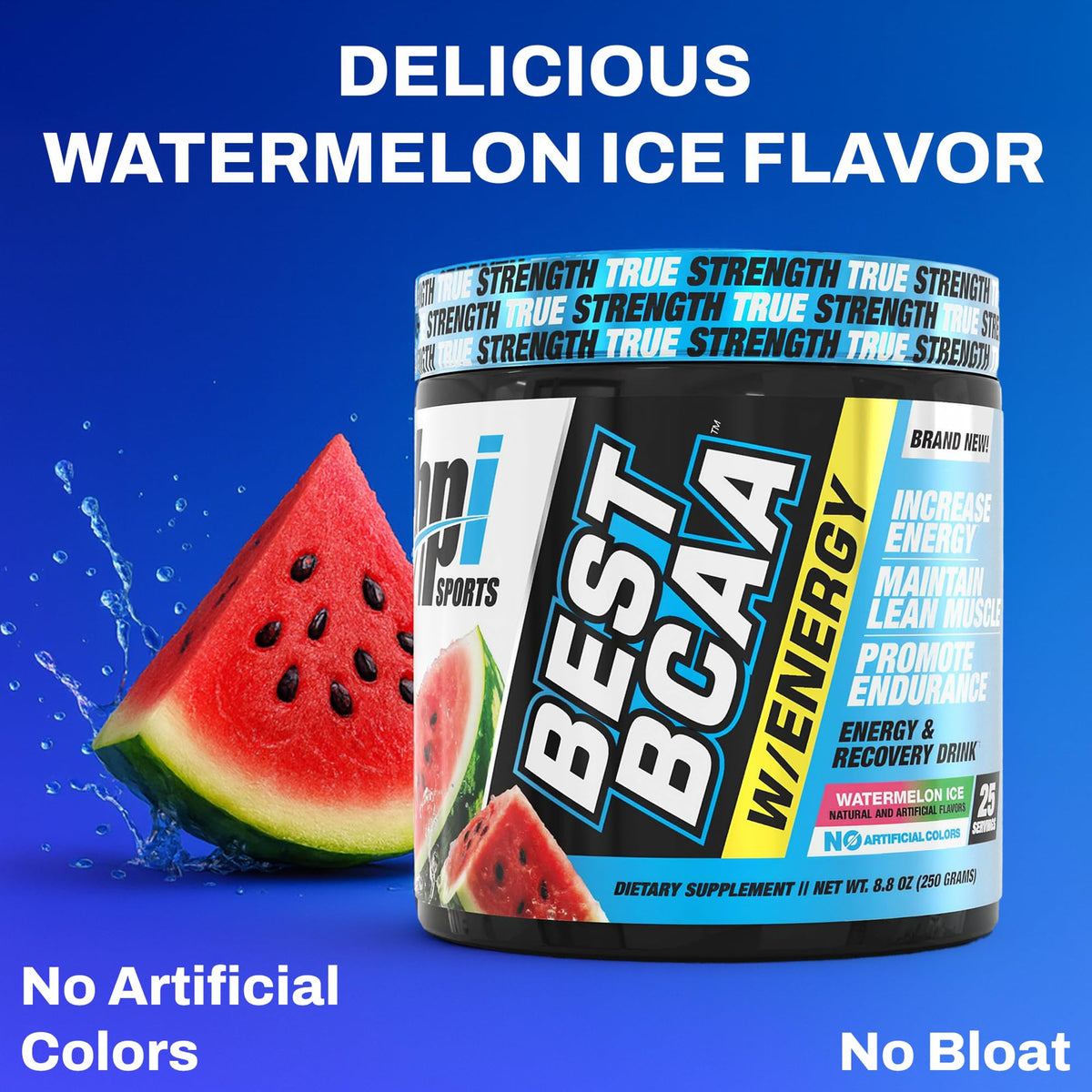 BPI Sports BCAA Poudre Pastèque Glacée avec cuillère doseuse