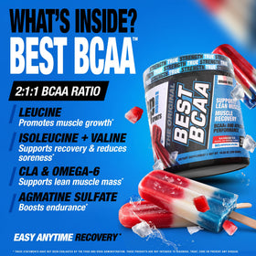 BPI Sports BCAA Rainbow Ice 358g vue arrière