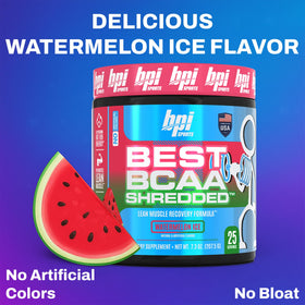 BPI Sports BCAA Shredded 340g vue arrière