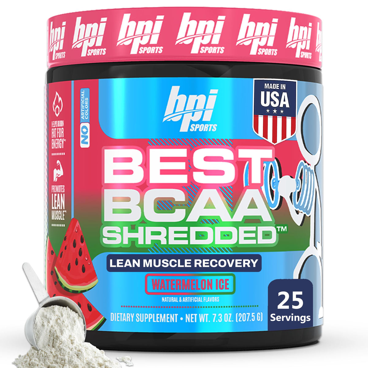 BPI Sports BCAA Shredded 340g vue de face