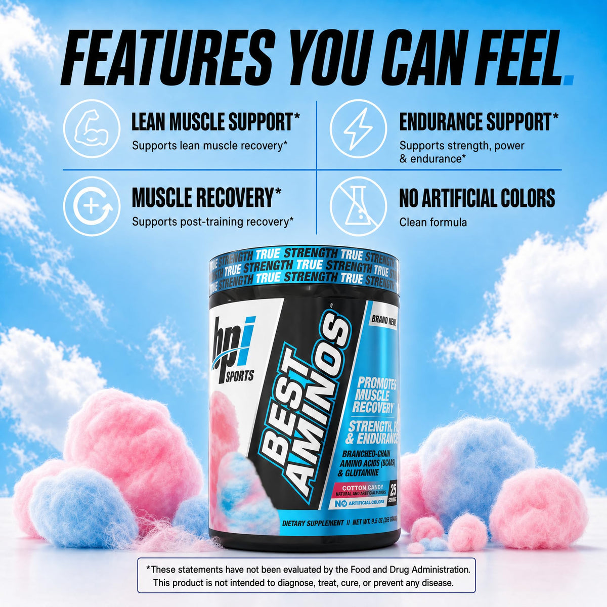 BPI Sports Best Aminos 330g étiquette avec ingrédients