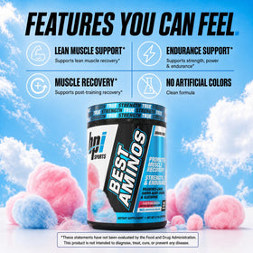 BPI Sports Best Aminos 330g étiquette avec ingrédients