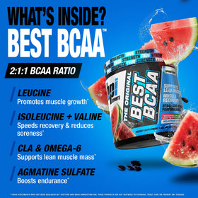 BPI Sports Best BCAA Poudre 372g avec cuillère dosage