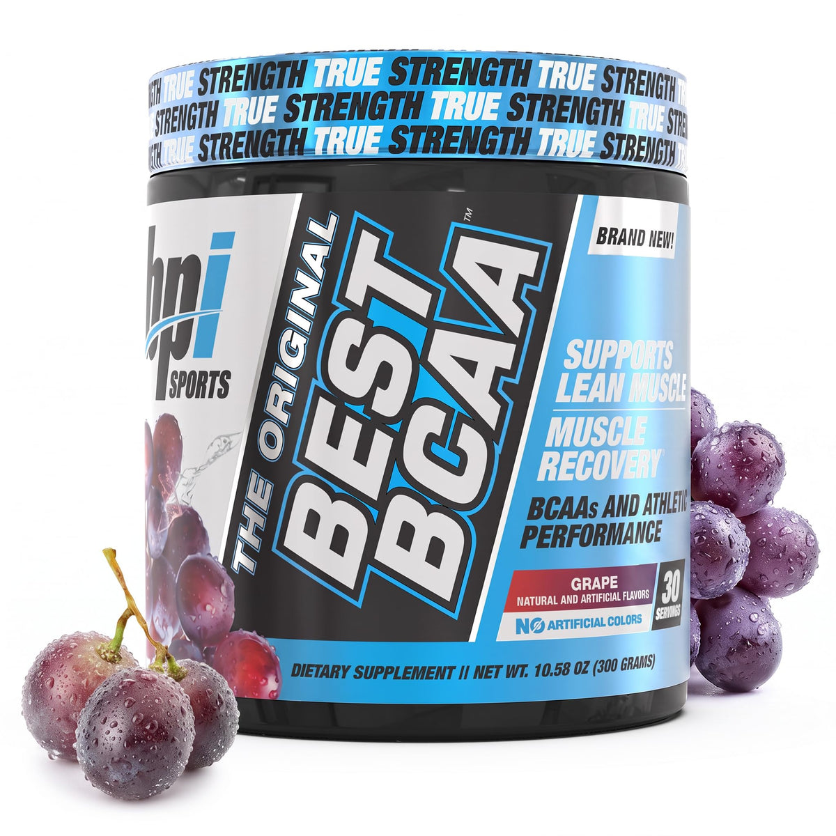 BPI Sports Best BCAA Poudre saveur raisin vue de face