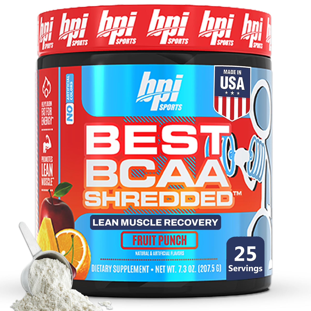 BPI Sports Best BCAA Shredded 422g devant vue de l'emballage