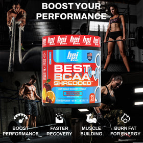 BPI Sports Best BCAA Shredded 422g en utilisation pendant un entraînement