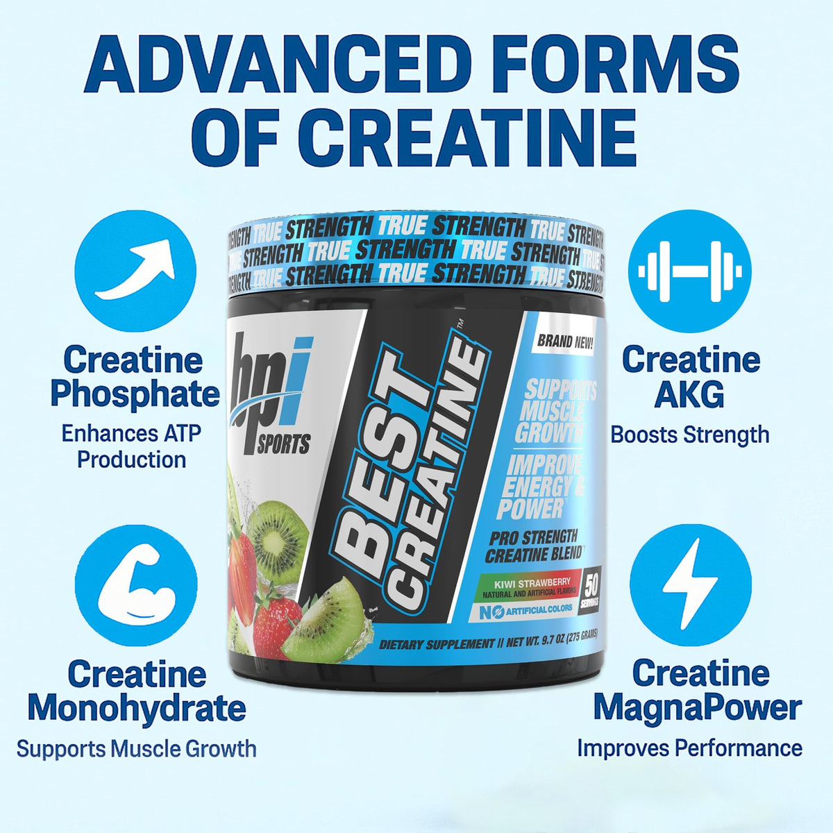 BPI Sports Best Creatine 50 servings nutritional information