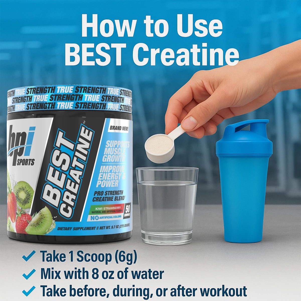 BPI Sports Best Creatine close-up of the powder