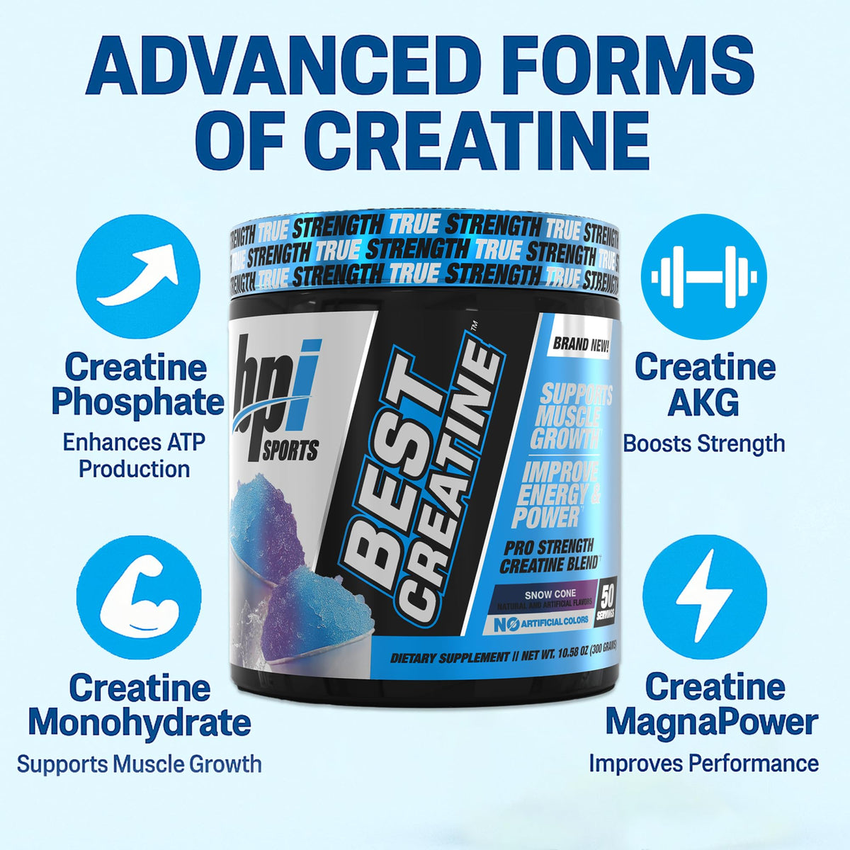 BPI Sports Best Creatine Poudre Monohydrate 358g en poudre