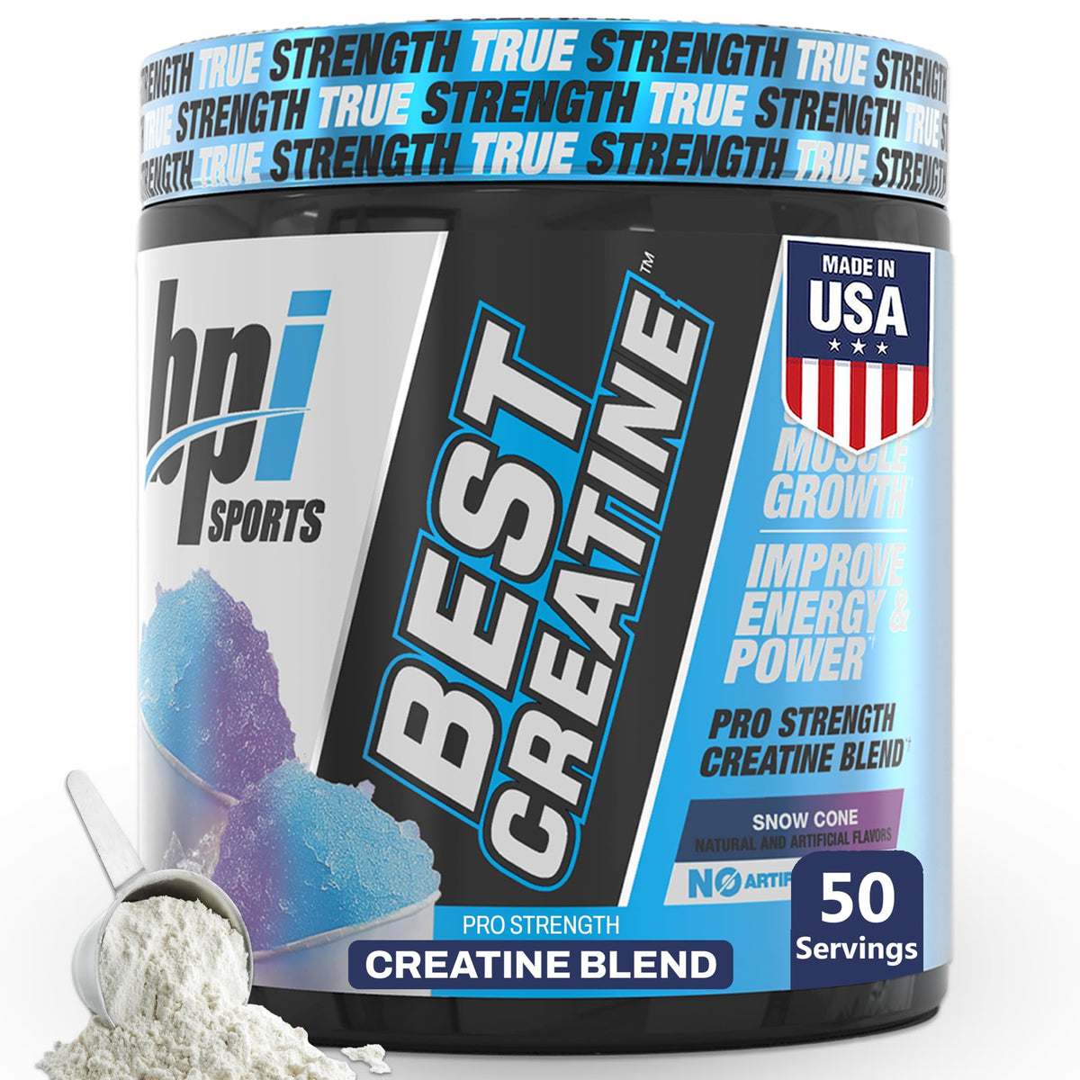 BPI Sports Best Creatine Poudre Monohydrate 358g vue de face