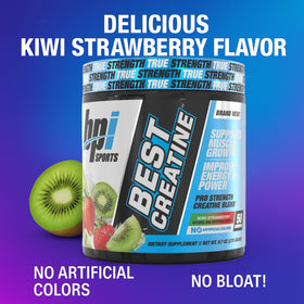 BPI Sports Best Creatine powder scoop with strawberry flavor