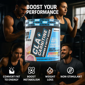 BPI Sports CLA+Carnitine 390g étiquette avec ingrédients