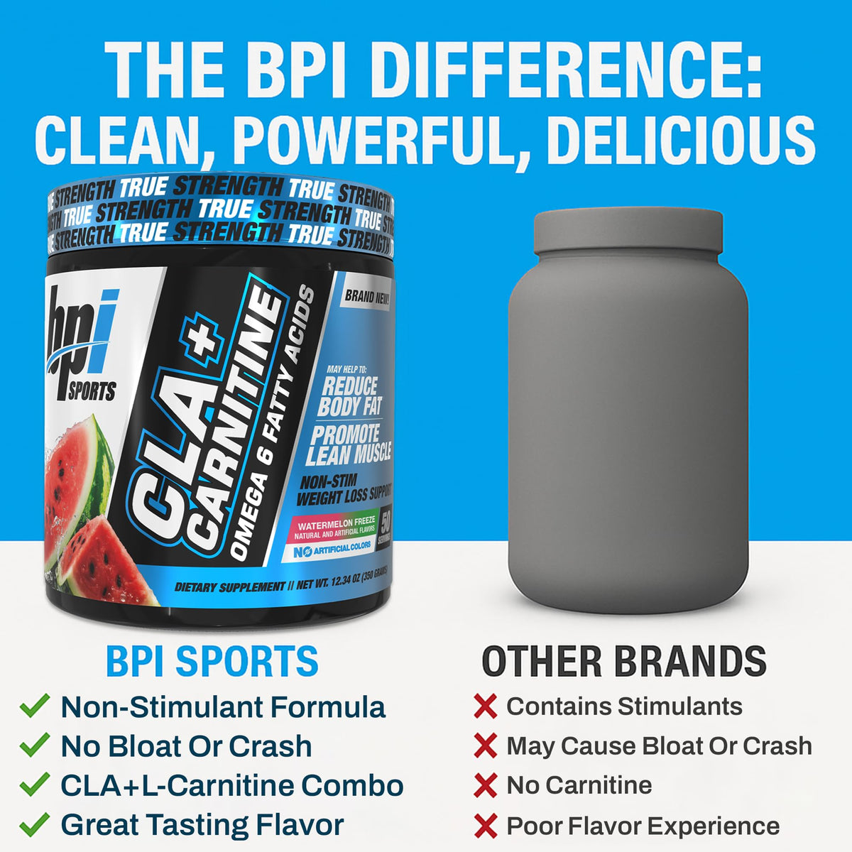 BPI Sports CLA+Carnitine 420g avec cuillère doseuse