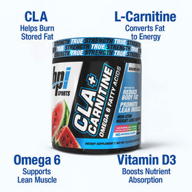 BPI Sports CLA+Carnitine 420g en utilisation avec un shaker
